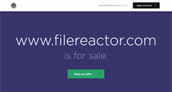 Desktop Screenshot of filereactor.com